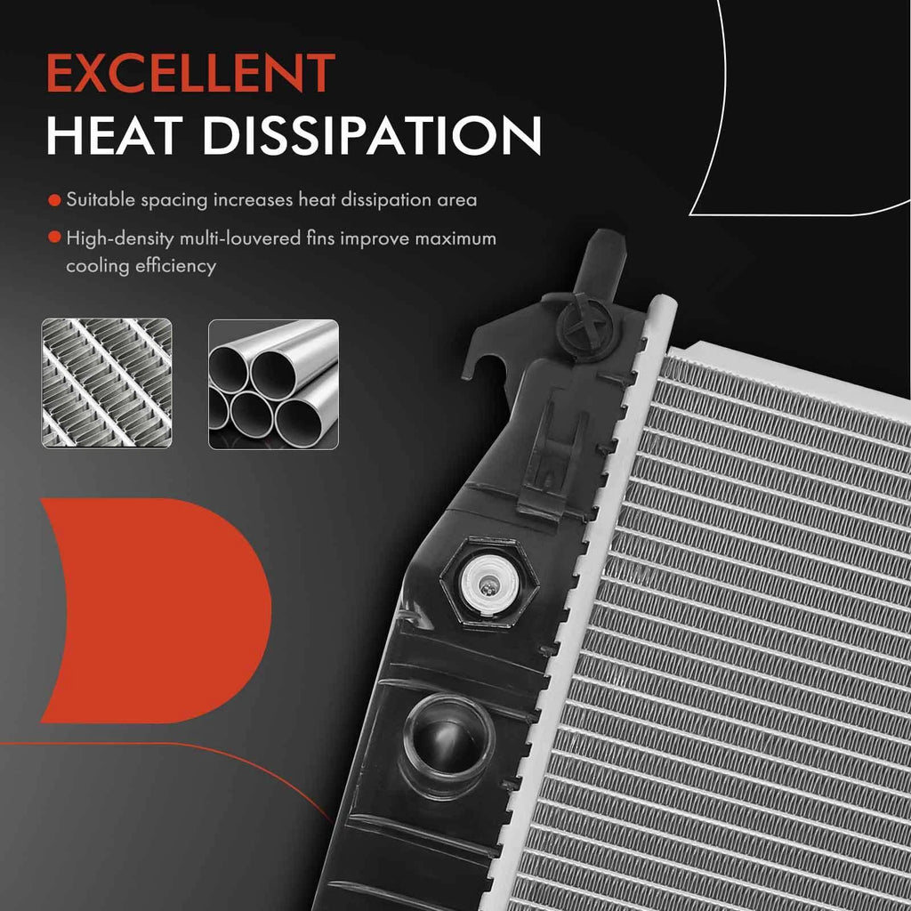 Radiator with Transmission Oil Cooler for Chevy Corvette (2001–2004)