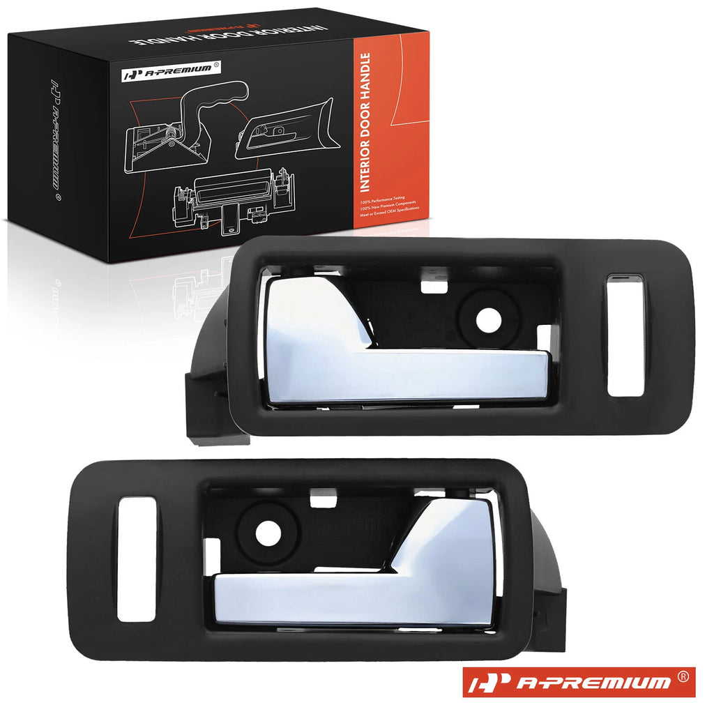 2X Front Black Chrome Interior Door Handle for Ford Mustang (2006–2014)