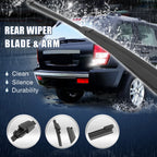 Set of 2 Rear Windshield Wiper Blade Arms 405mm for Volkswagen Caddy (2007–2019)