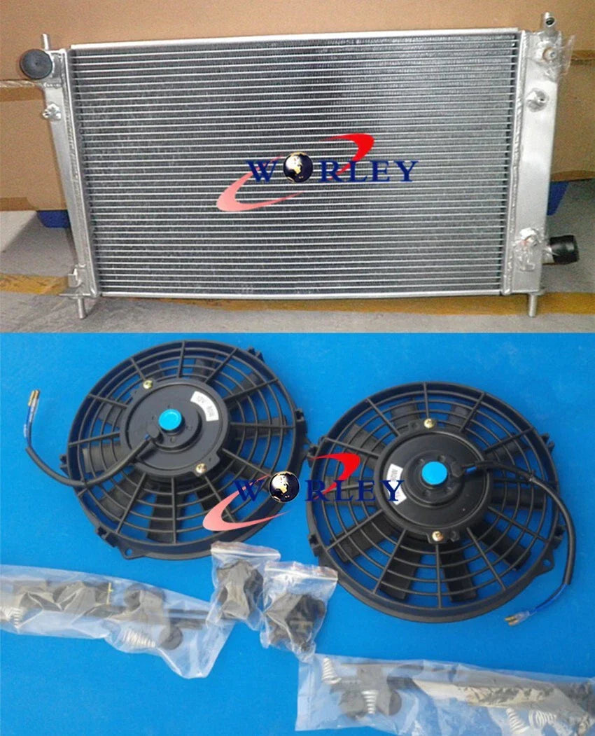 Aluminum Radiator & Fans for Saab 9-5 2.0L/2.3L B205/B235 Turbo (1997-2010)