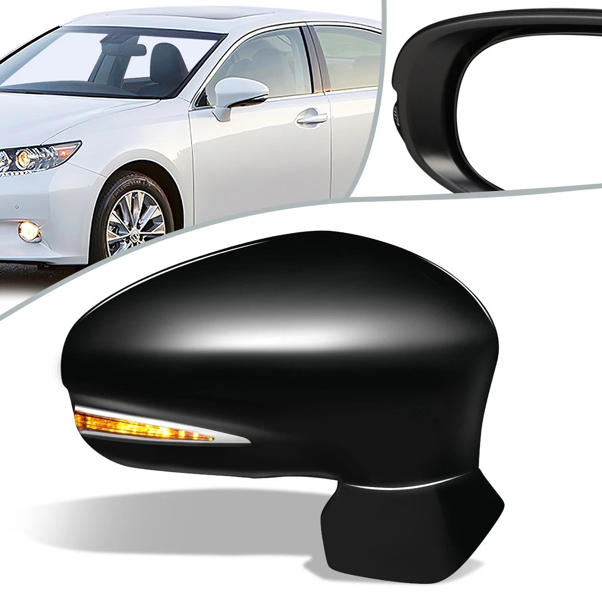 Power Heated Passenger Side Mirror Right for Lexus ES300H ES350 (2013–2015) LX1321133