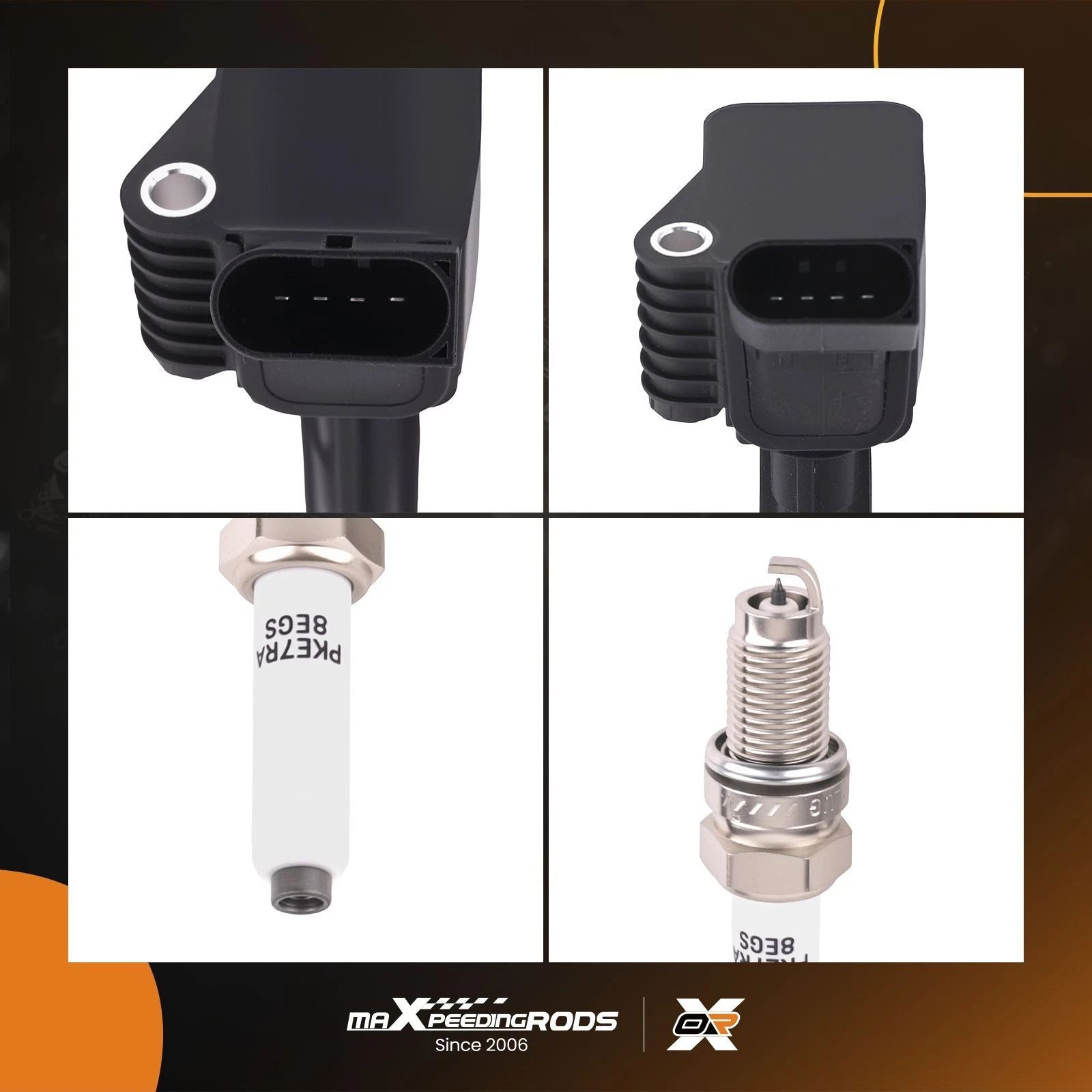 Ignition Coil Set and Spark Plugs for Volkswagen Jetta (2016–2018)