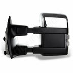 Set of 2 Chrome Tow Power Heated Smoke Signal Side Mirrors for F250-F550