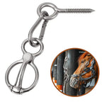 Horse Tie Ring with Eye Bolts & Snaps for Horses