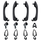 Set of 4 Black Outer Door Handles for BMW X5 (2000-2006)