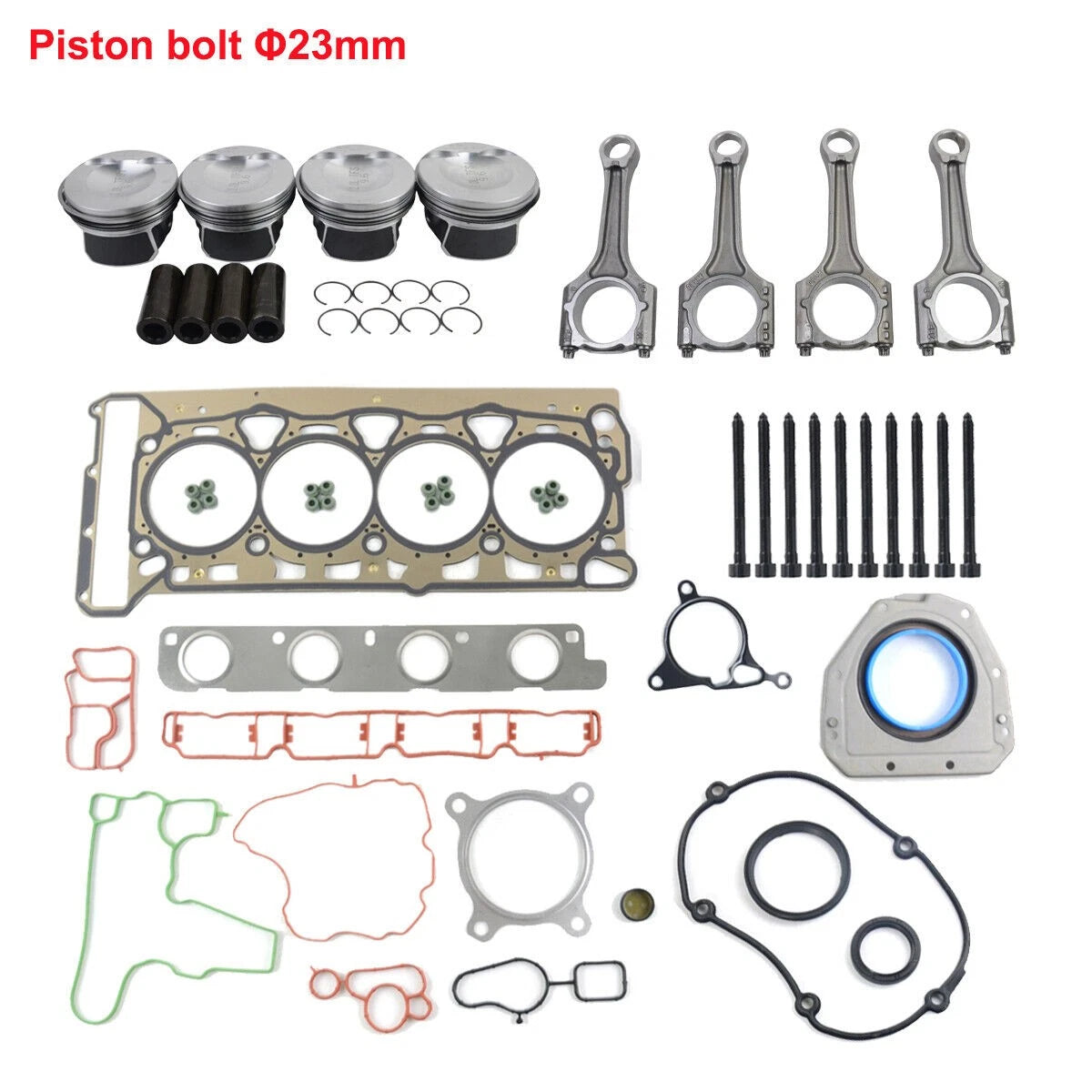 Piston Rods Head Gaskets Kit 23mm for Audi A4 Quattro, Q5, VW GTI, Jetta (CAEA, CCTA)