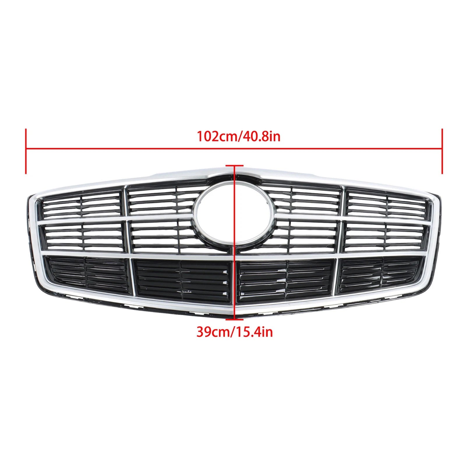Chrome Black Front Bumper Hood Grille for Cadillac CTS (2014–2019)