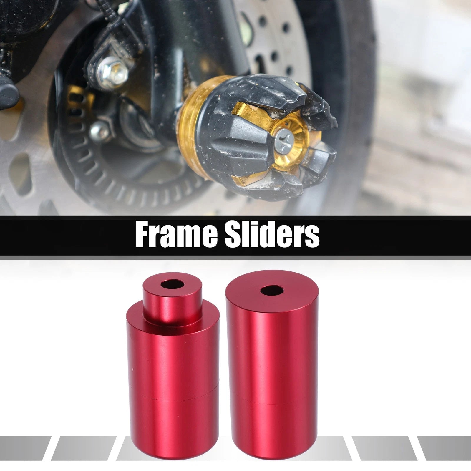 Set of 2 Frame Sliders Fairing Guard Crash Protector for Suzuki GSX-R 600 (2006–2023)