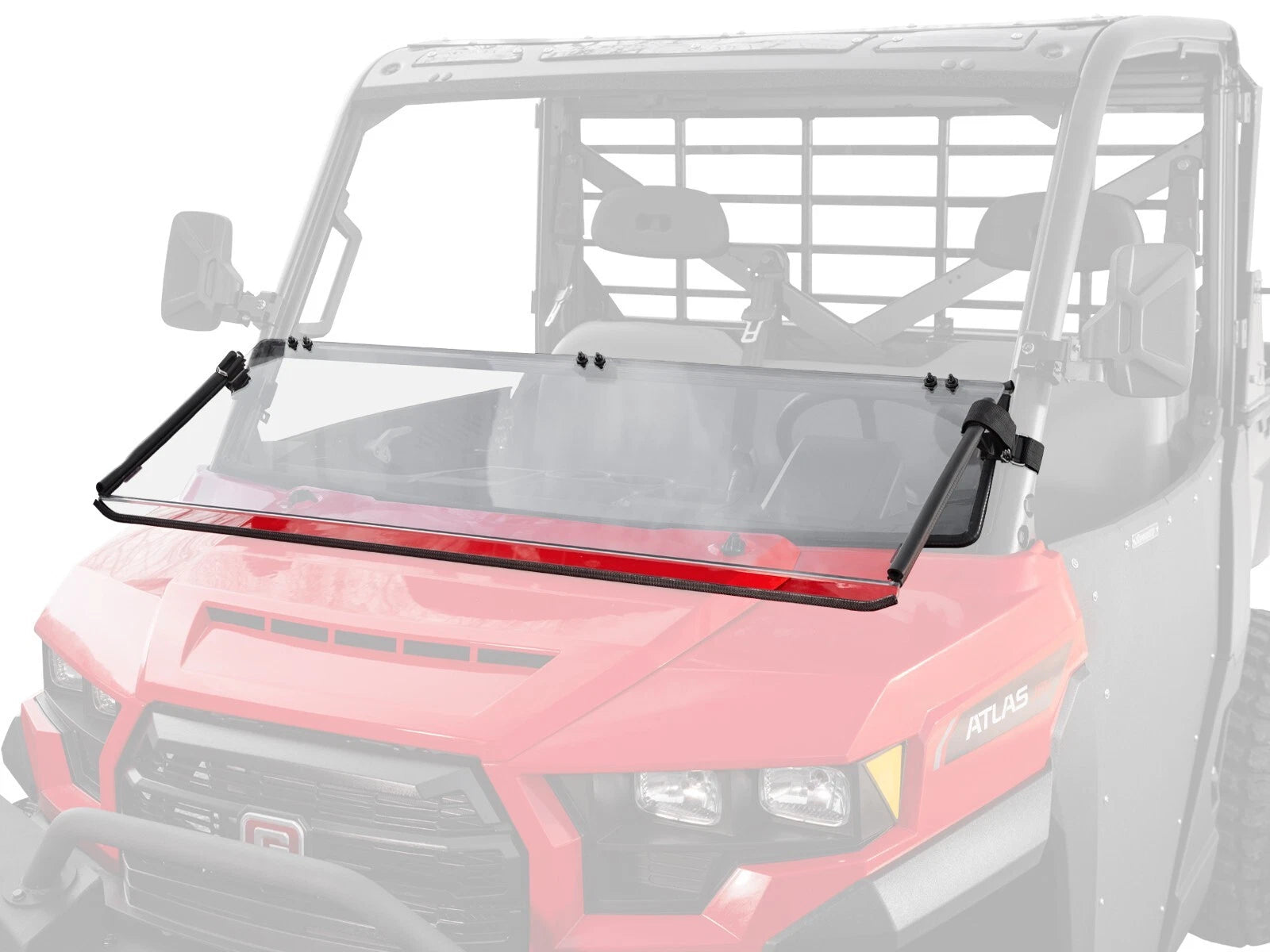 Scratch-Resistant Flip Down Windshield for Gravely Atlas JSV (2023+)