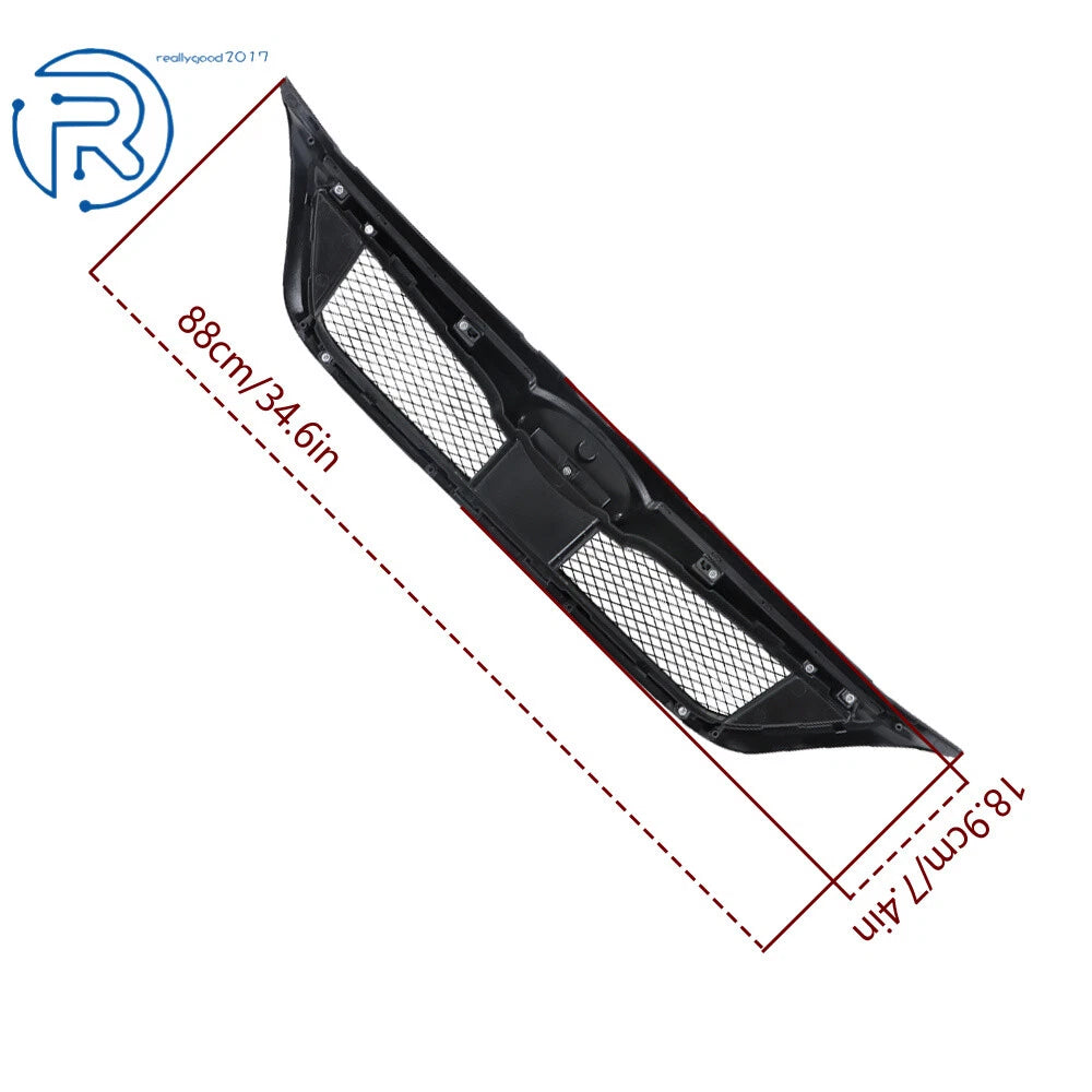 Front Bumper Grille for Impreza WRX STI (2011-2014) Charcoal & Gloss Black