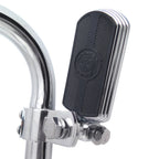 Chrome Gear Skull Foot Peg Clamp for Harley Sportster Touring (1", 1 1/4", 25mm, 32mm)