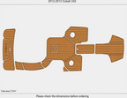 EVA Pad for Cobalt 242 Swim Platform Cockpit (2013)