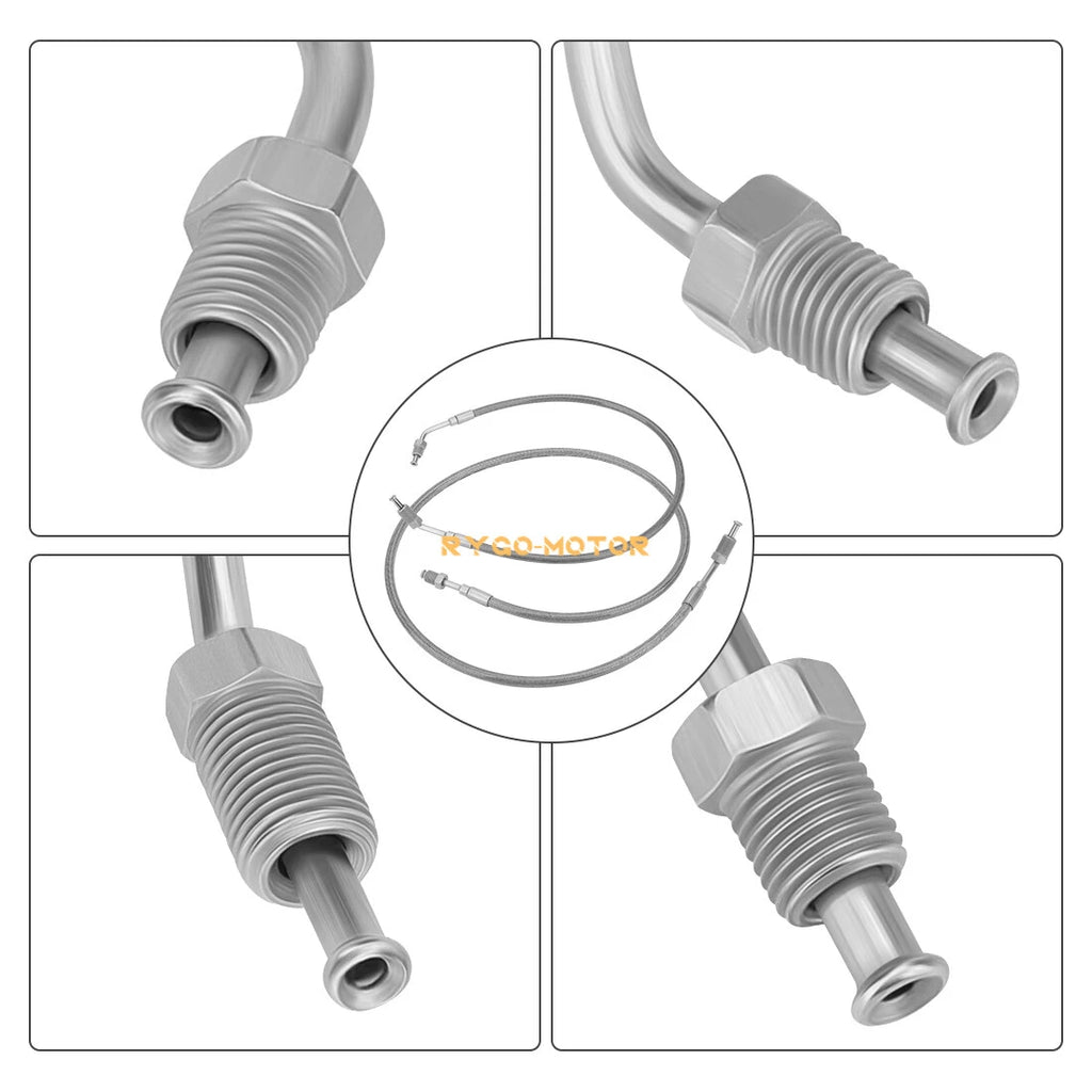 Set of 2 Brake Hose Lines 1910484 1910485 for Polaris Ranger TM 650 425 (2006–2010)