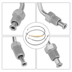 Set of 2 Brake Hose Lines 1910484 1910485 for Polaris Ranger TM 650 425 (2006–2010)