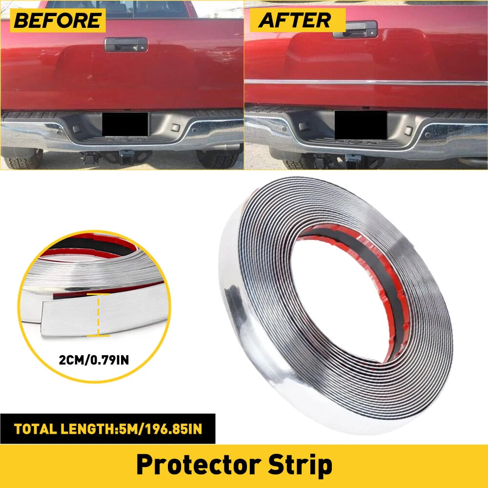 3/4'' Chrome Trim Molding Strip for Car Window Door Bumper (16FT)