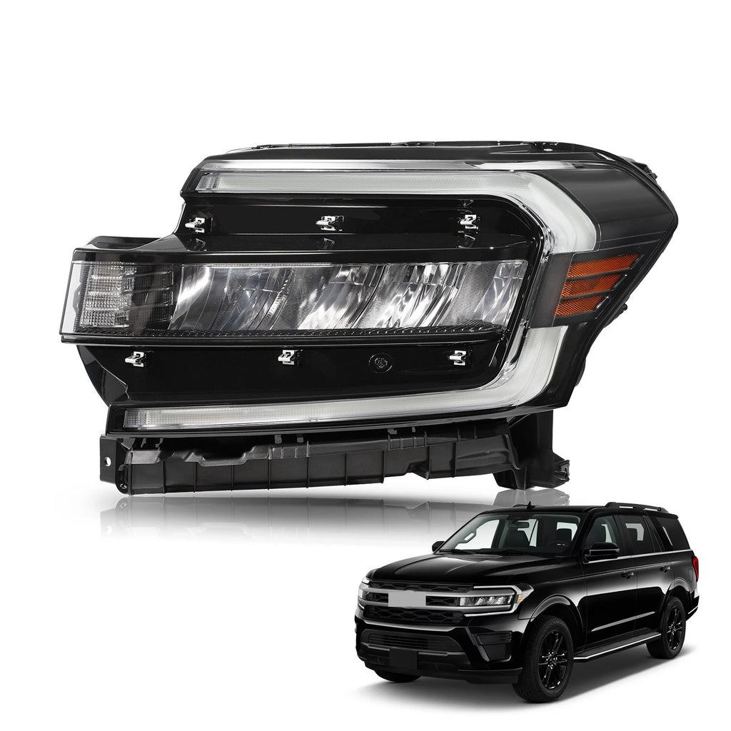 Full LED Headlight for Ford Expedition (2022–2024) - Left Side, Black Trim