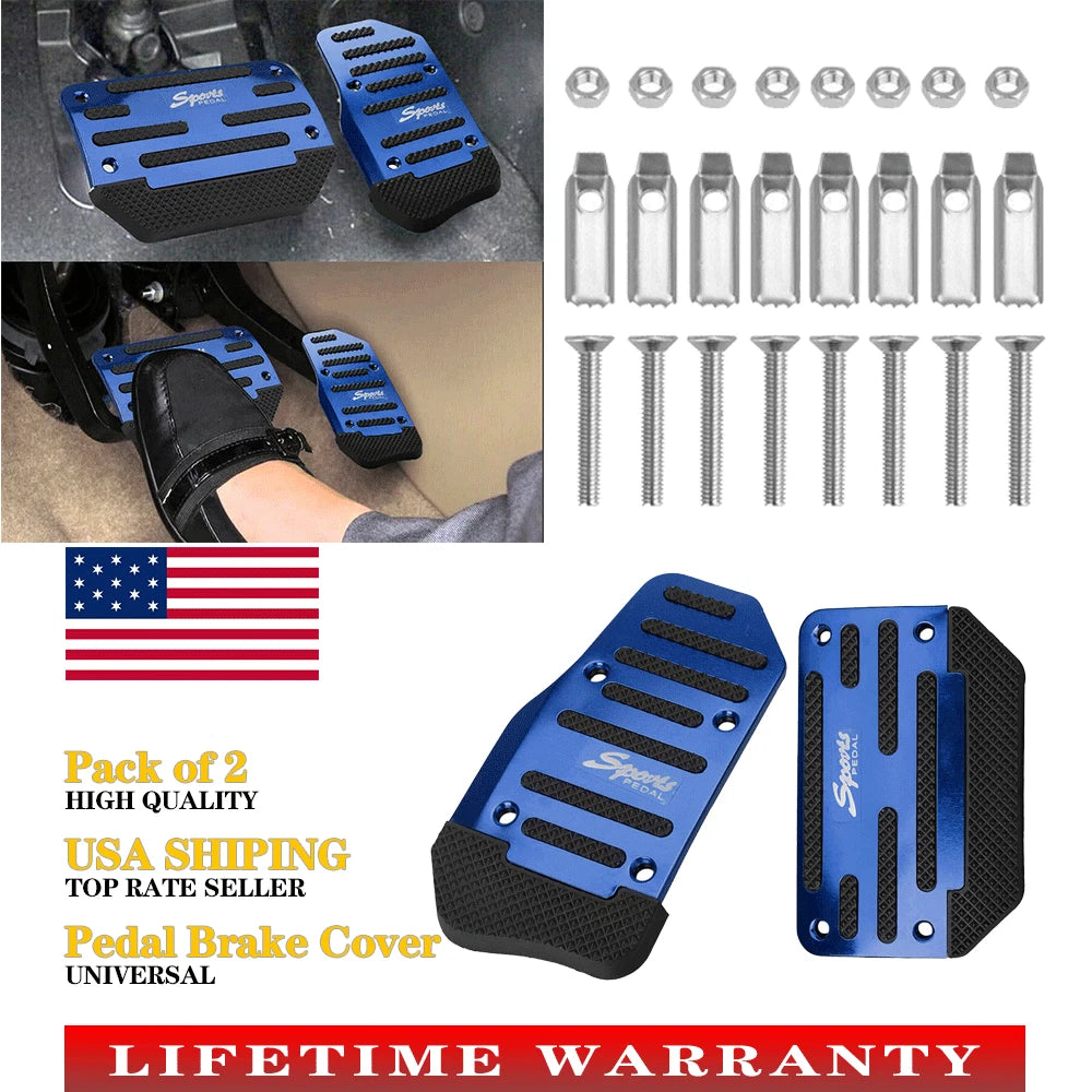 Non-Slip Automatic Gas Brake Pedal Pad Cover for Universal Fit