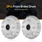 2Pcs Front Brake Drum for Honda TRX350TM 2x4 Rancher 350 (2000–2006) 44600-HN4-670