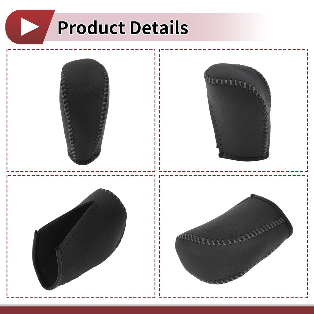 1 Pc Gear Shift Knob Cover for Subaru Forester (2006–2012) Gray Faux Leather