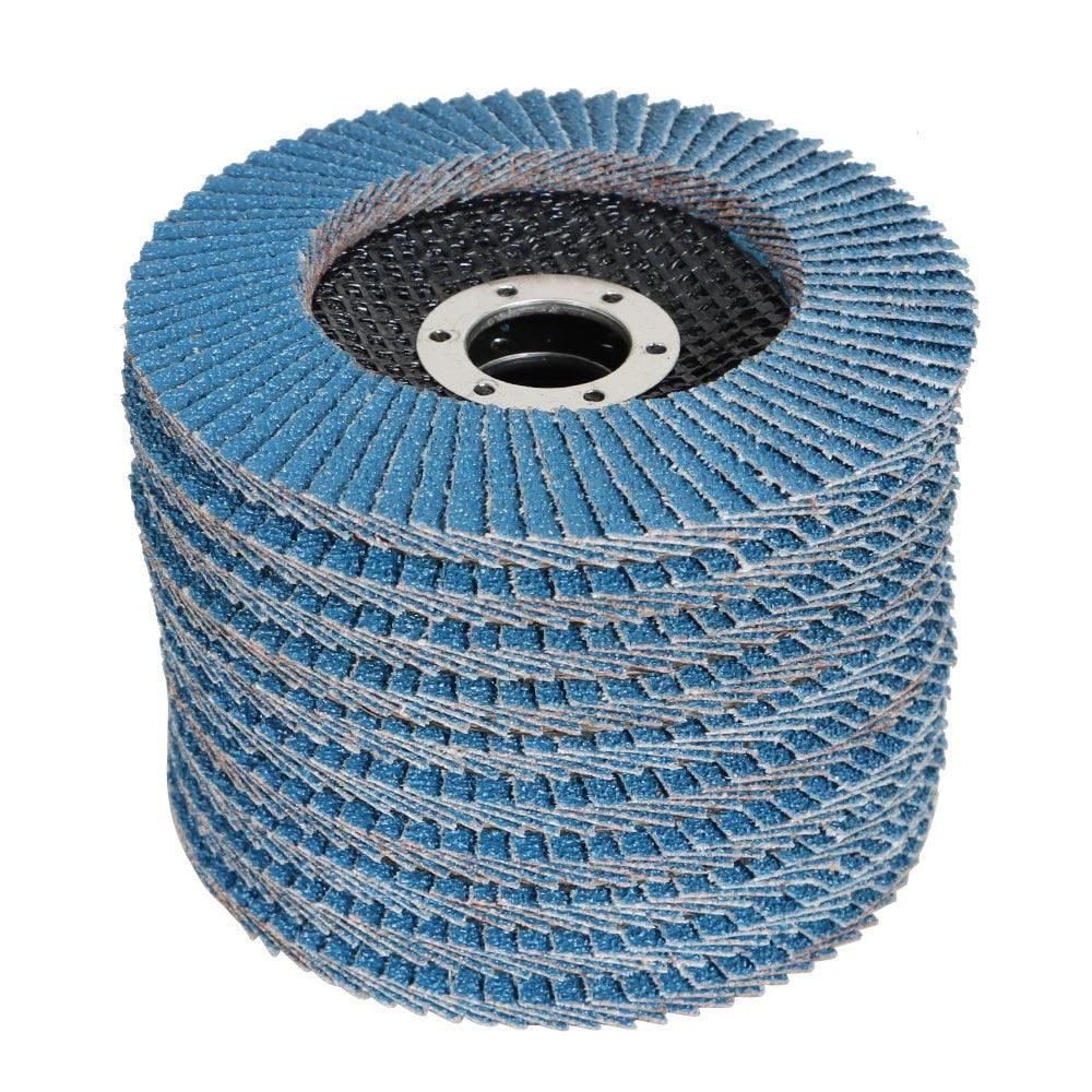 Set of 200 Flap Discs 4.5" 40 Grit for Sanding and Grinding