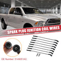 8pcs Spark Plug Wire Ignition Coil Cable No. 5149051AC for Dodge Dakota Durango (2000–2004)