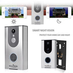 Wi-Fi Video Doorbell Camera for Wireless Installation (Battery Powered)