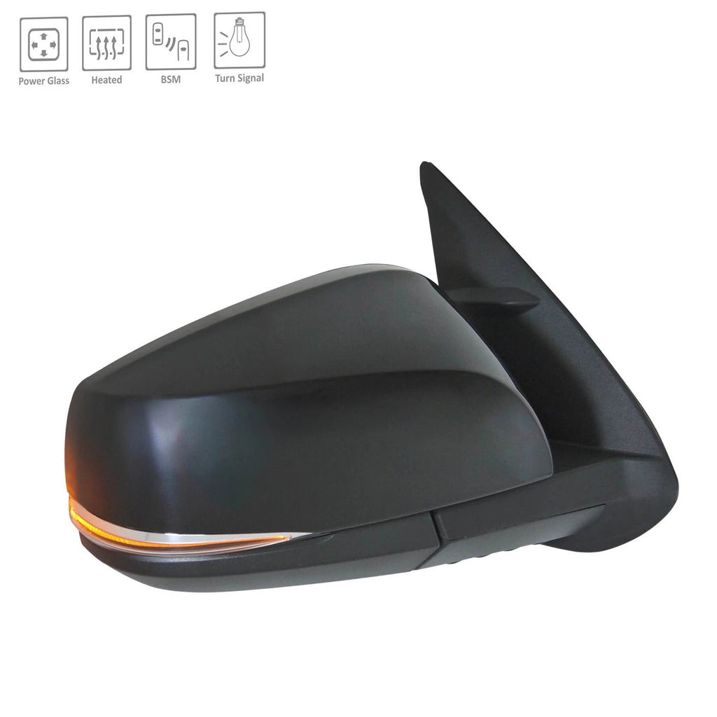 Power Door Mirror Replacement Ready to Paint Passenger Side for Toyota Corolla (2014–2018)