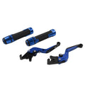 Blue Extendable Brake Clutch Levers Grips Set for Kawasaki ZX10R/RR (2004-2023)