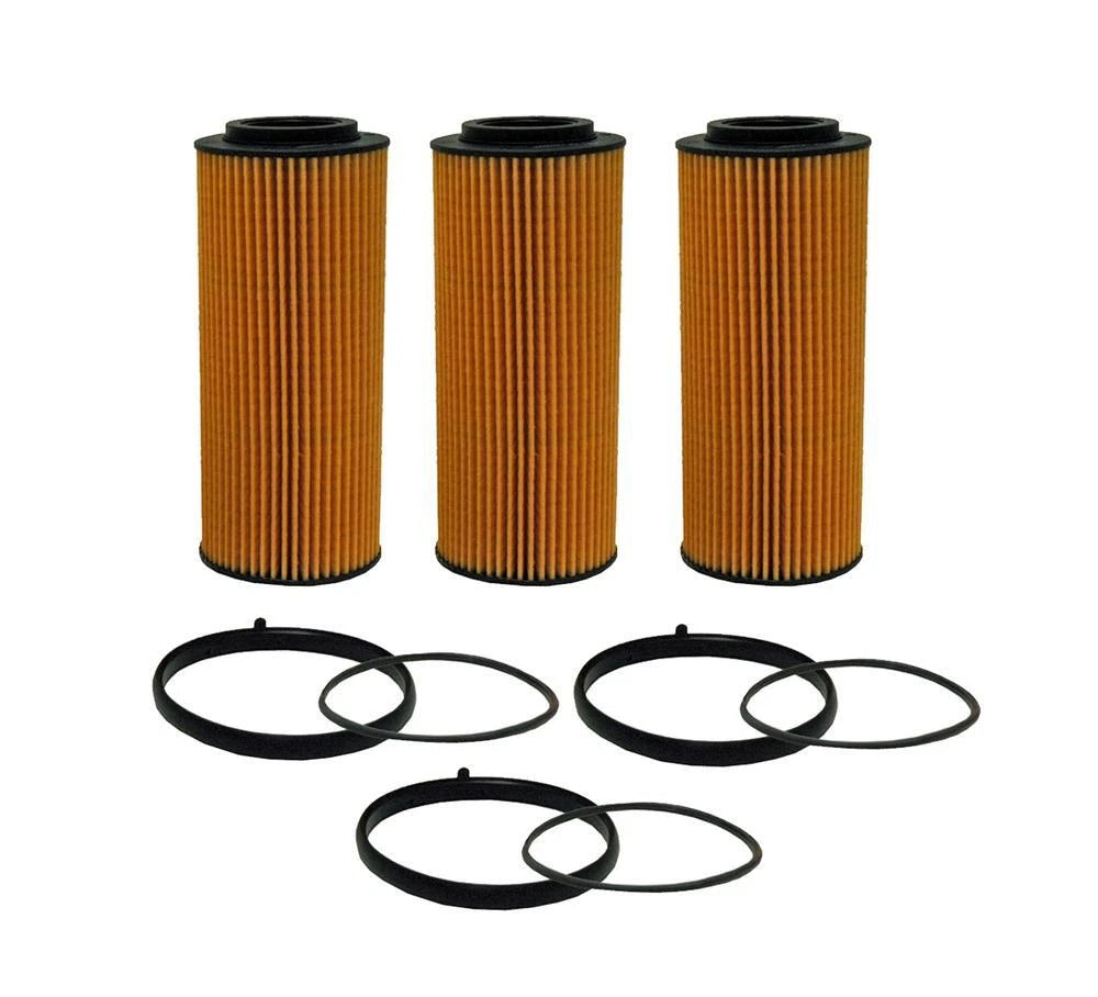 Set of 3 Engine Oil Filters for Audi Porsche Volkswagen V6