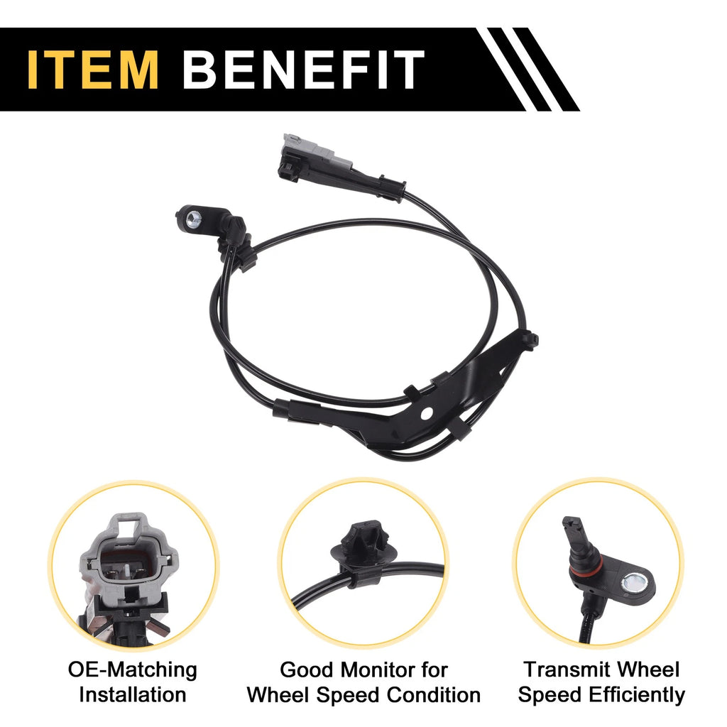 ABS Wheel Speed Sensor No. 895450K290 for Toyota Hilux (2010) 1Pc Right Rear