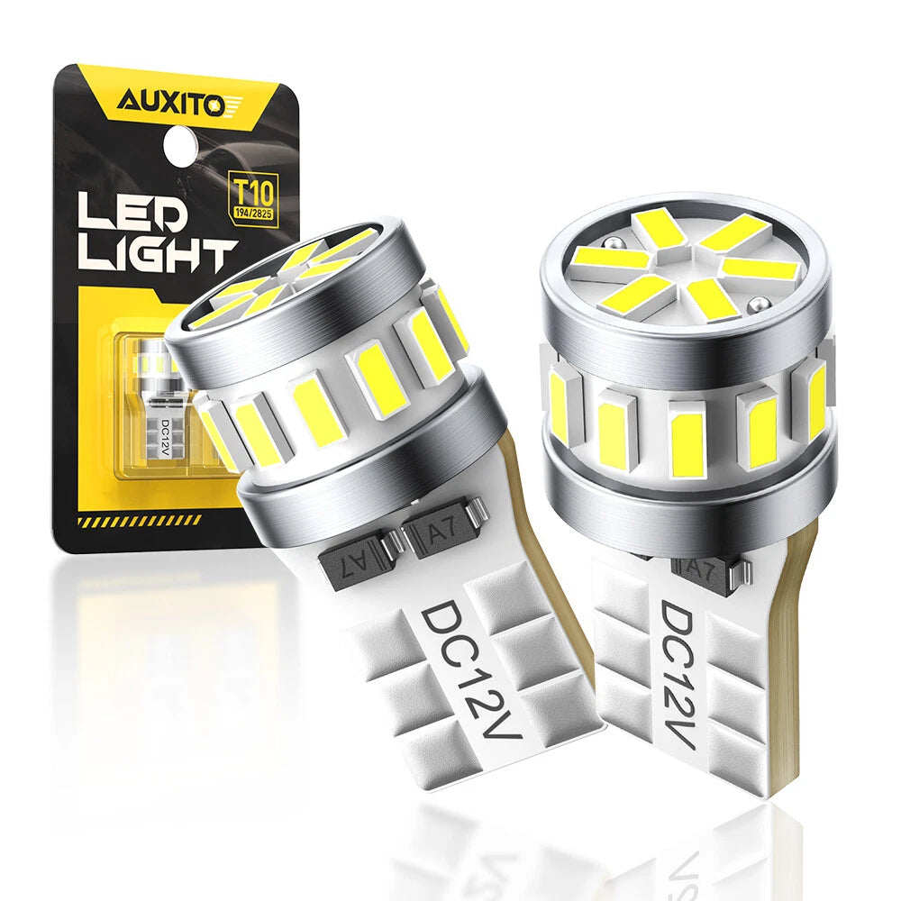 Set of 2 T10 LED License Plate Light Bulbs for Make Model (2025)