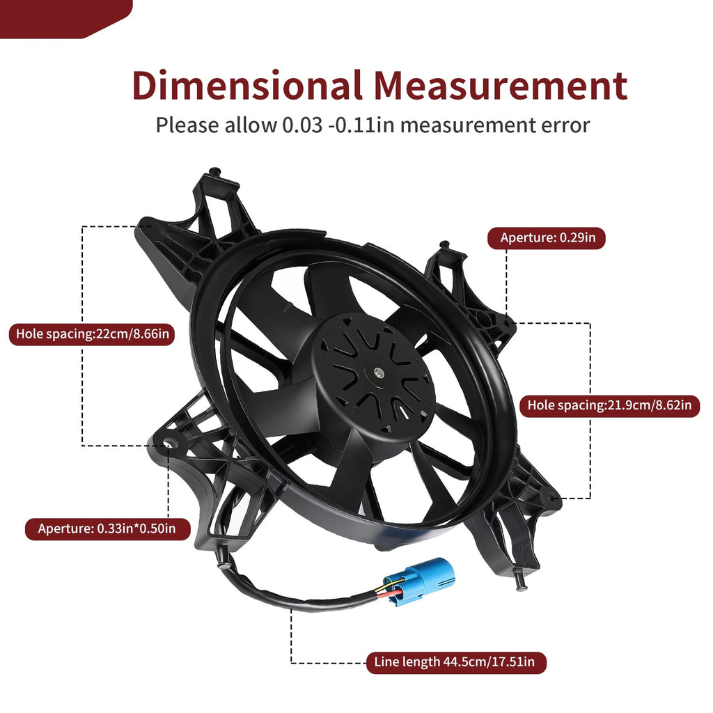 Brushless Fan Assembly for Polaris RZR Turbo S (2020–2021) 2414657