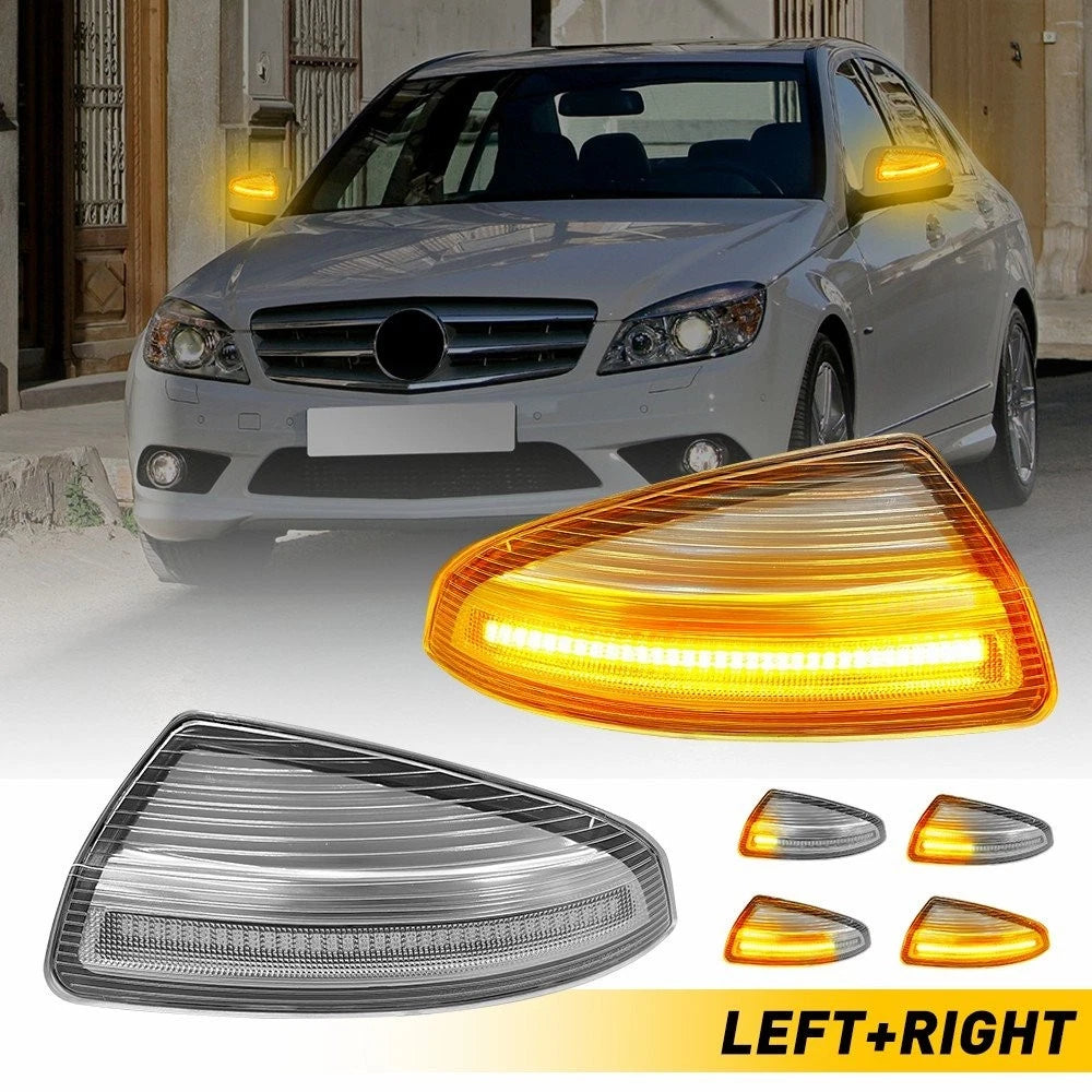 Pair Turn Signal Lights for Mercedes Benz C250 C300 C350 (2008–2014)