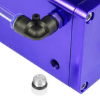 Billet Aluminum Oil Catch Reservoir Tank for Racing Vehicles (Square Style)