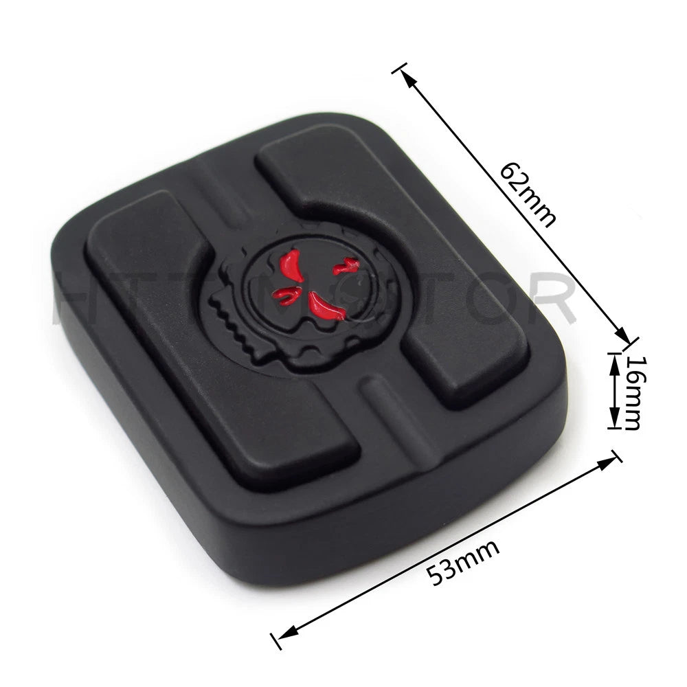 Skull Small Brake Pedal Pad for Harley XG (2015–Present), Dyna (1993–Present), FX Softail (1984–Present)