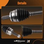2X Front Left & Right CV Axles for Nissan Rogue (2017–2020) L4 2.5L FWD
