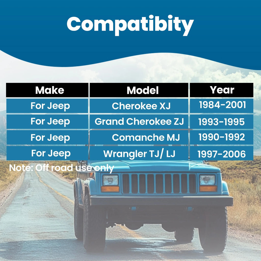Crossover Steering Kit for Jeep Cherokee XJ (1984–2001), Grand Cherokee (1993–1995)