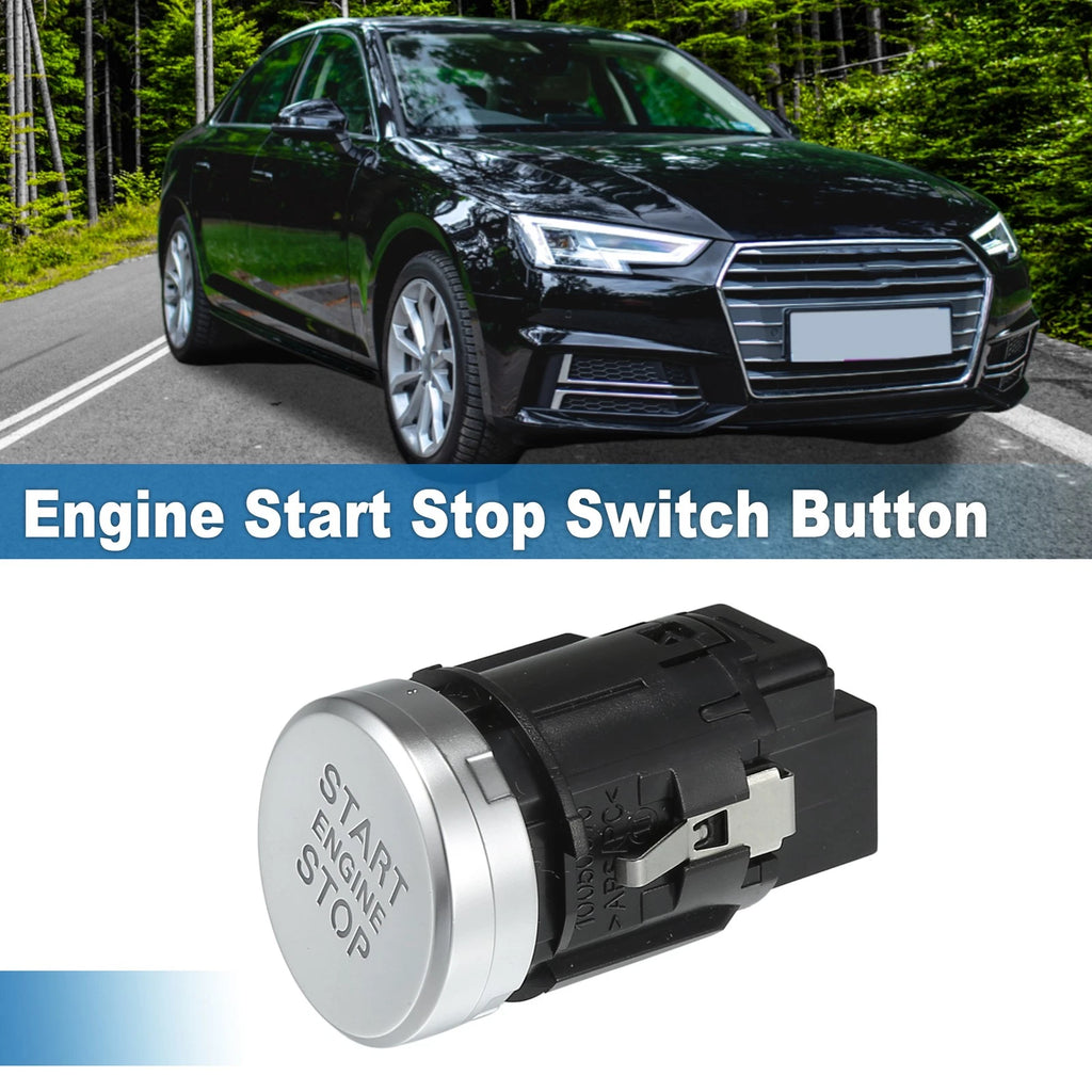 Engine Start Stop Switch Button for Audi Q5 (2013–2016) 8K0905217A Silver Tone