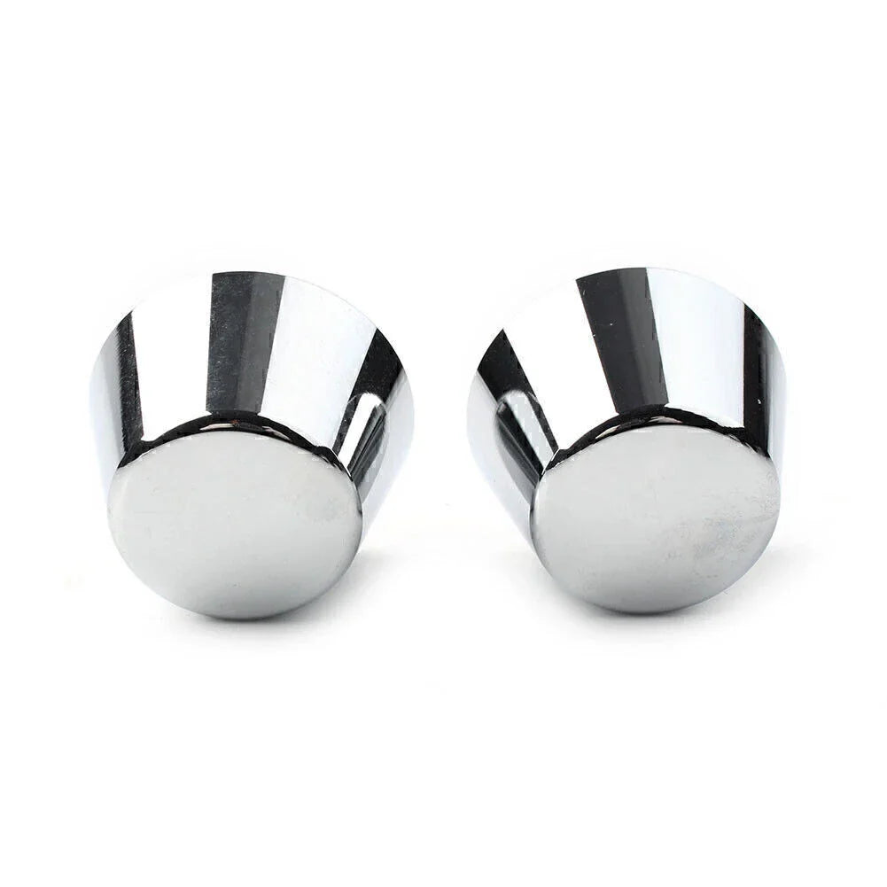 Chrome Front Axle Cap Nut Covers for Harley Sportster Dyna Road Glide