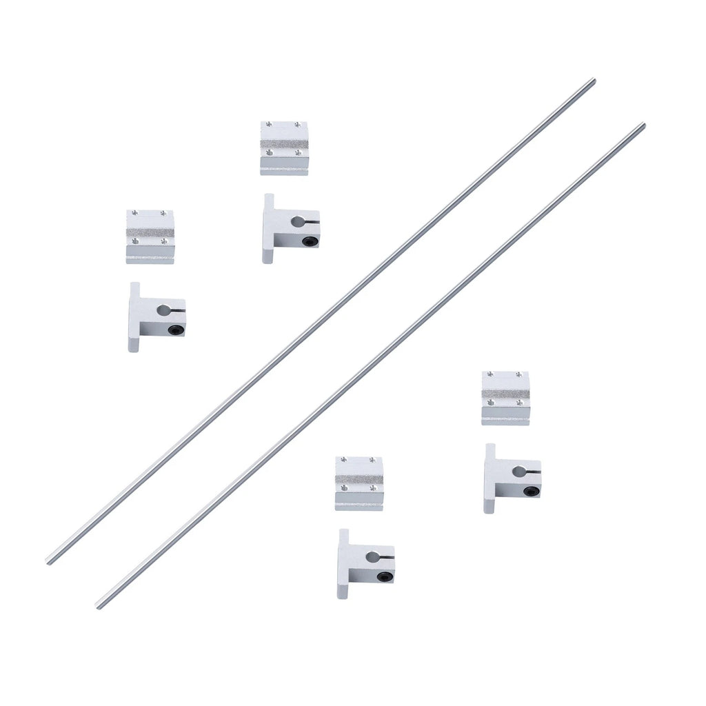 Set of 2 Linear Motion Rail Shaft Slide Guide with 4 Bearings
