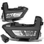 Pair of Chrome Housing Front Fog Lights for Nissan Rogue (2017–2018)
