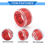Rear View Mirror Adjust Switch Knob Cover for Subaru Forester (2019–2024) Red