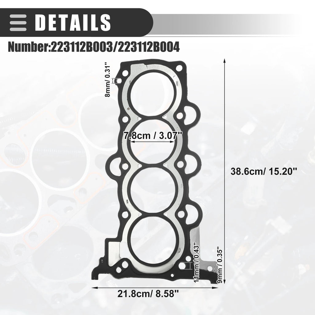 Cylinder Head Gasket for Hyundai Accent (2012–2022) No. 223112B003/223112B004