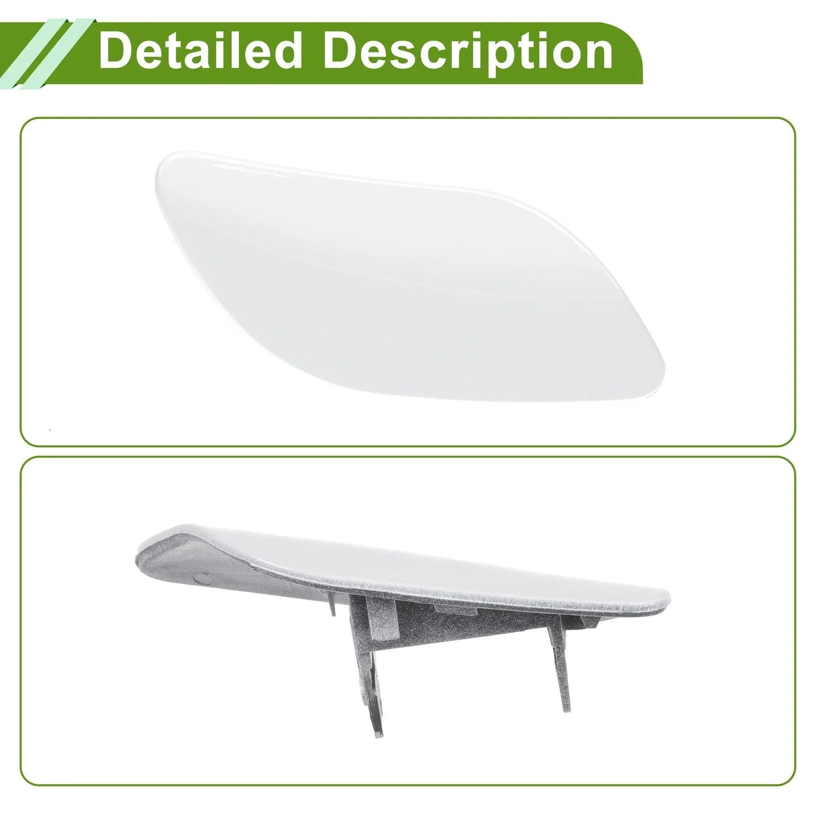 Washer Nozzle Cover for Porsche Cayenne 2008-2010 (2 x White Caps)