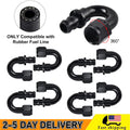 8AN 6AN 10AN 180 Degree Push-On Oil Gas Fuel Hose Line Fittings for Universal (—–—)