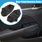 Front Door Panel Armrest Covers for Dodge Charger (2011-2023) - Black/Red Line