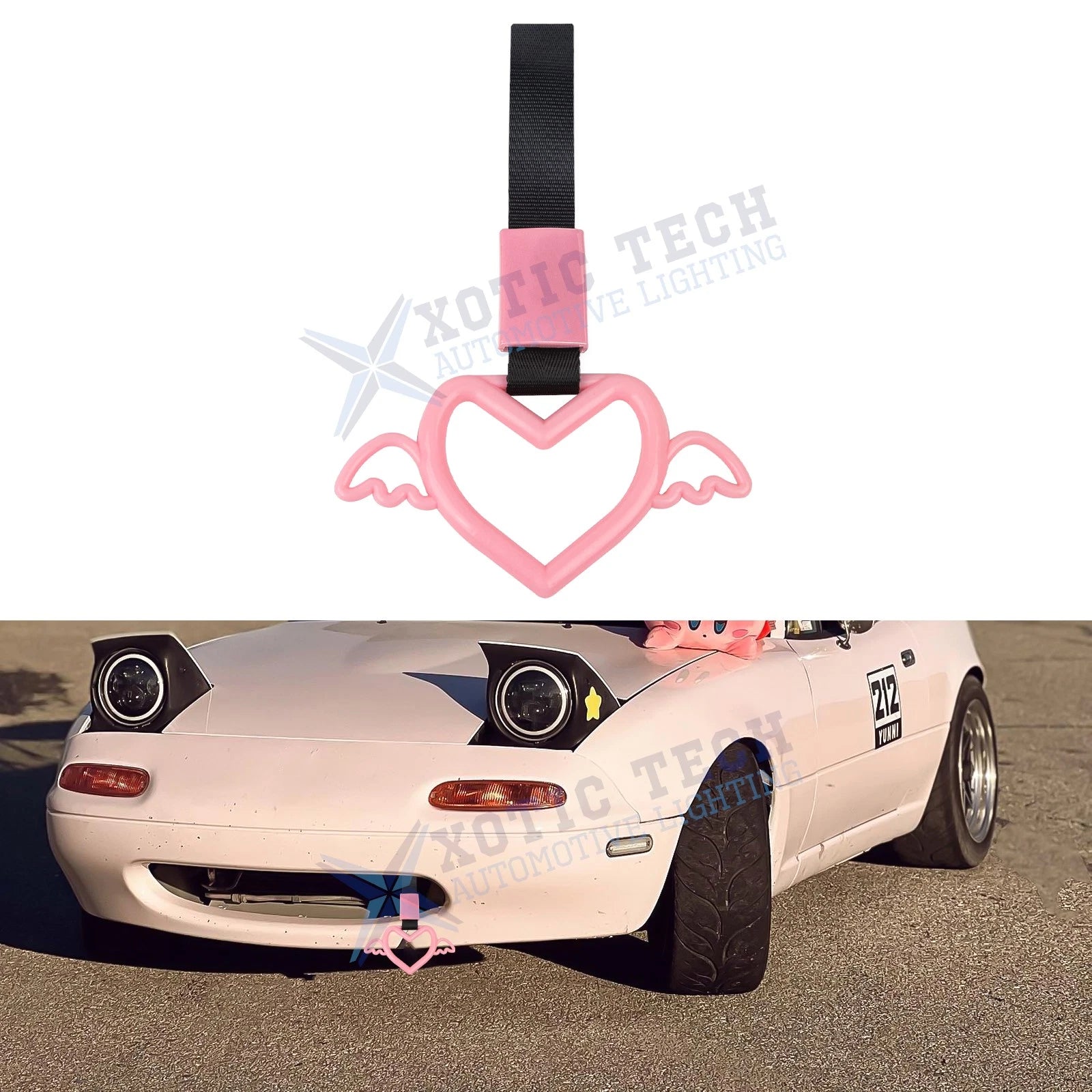 Pink Tsurikawa Hanger for Toyota Camry (2012–2017)