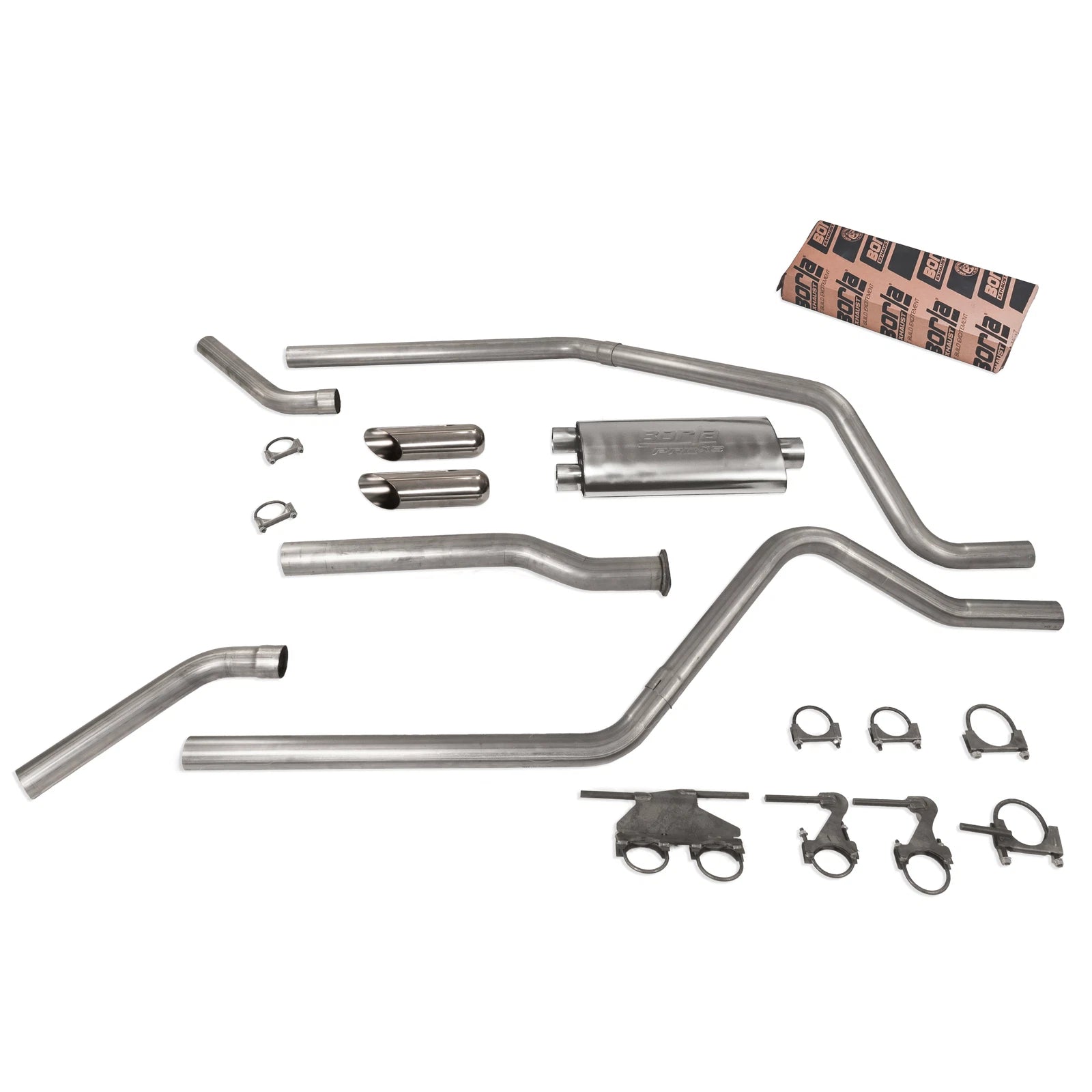 2.5" Dual Exhaust for Dodge Ram 1500 (2019–2025) Borla Pro SS SC T Cnr E