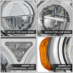Full LED Reflector Conversion Headlight for Peterbilt 359 379 (1981–2021)