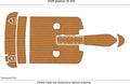 EVA Foam Teak Deck Flooring Mats for Glastron GT 205 (2008)